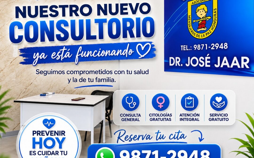 Puesta en marcha del Consultorio Médico Gratuito Dr. José Jaar por Mensajeros de la Paz Honduras