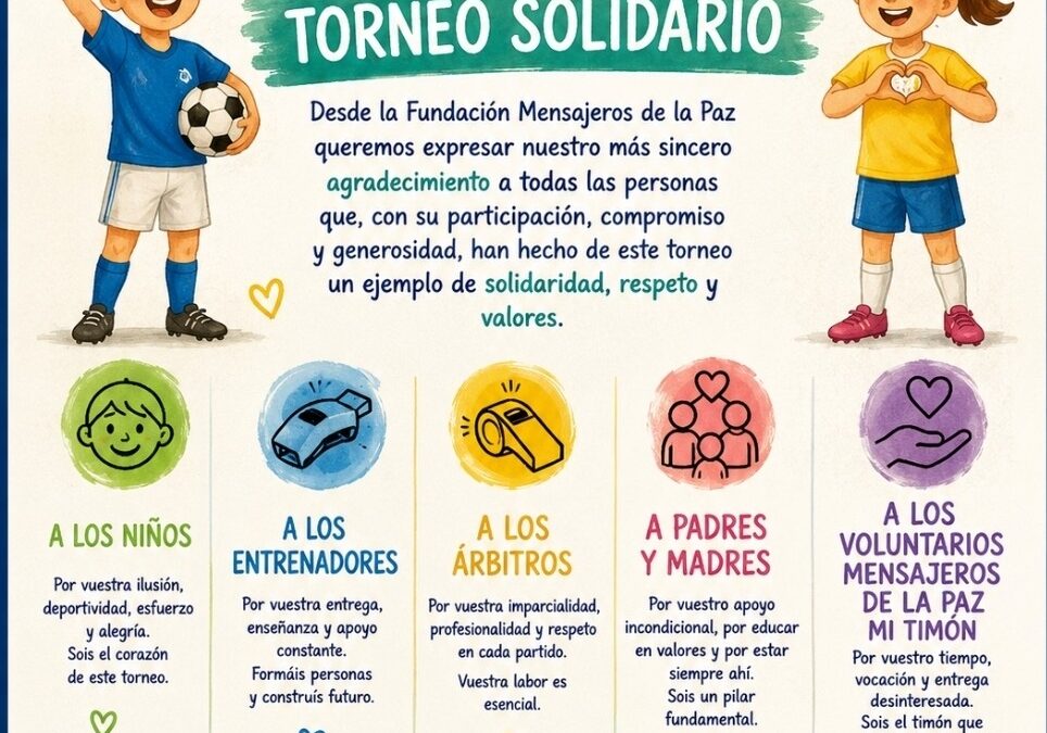 Torneo Solidario de Fútbol a favor del Banco Solidario de Mensajeros de la Paz Toledo