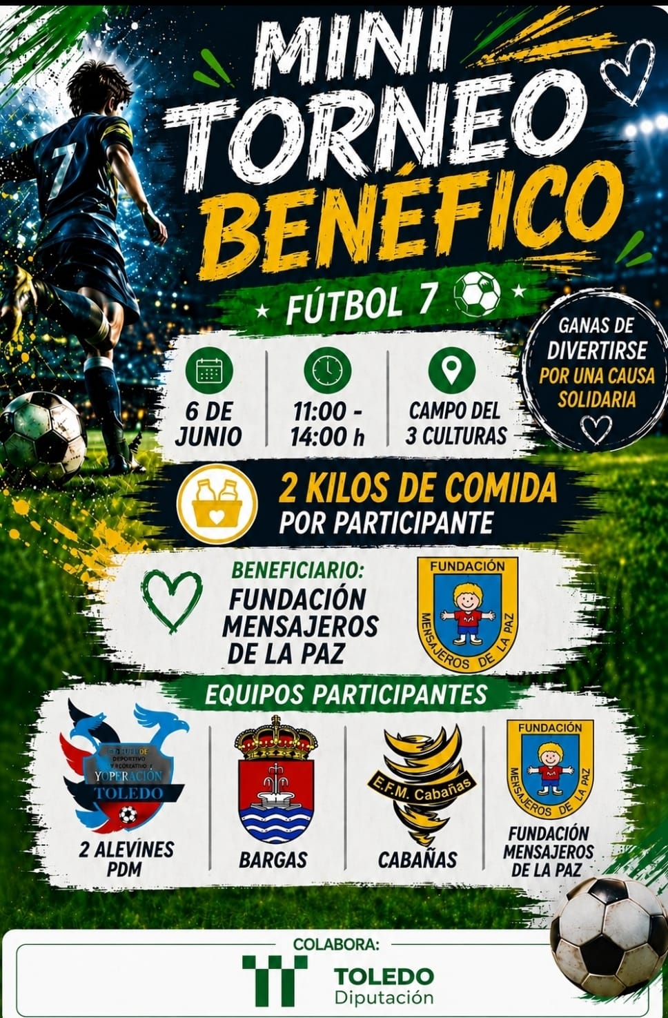 Torneo solidario de futbol Fundación Mensajeros de la Paz