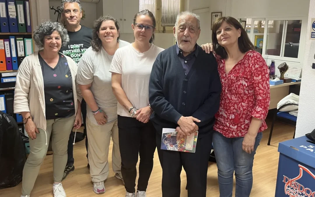 Entrevista al Padre Alfaro con motivo de su visita a la sede de la Fundación Mensajeros de la Paz