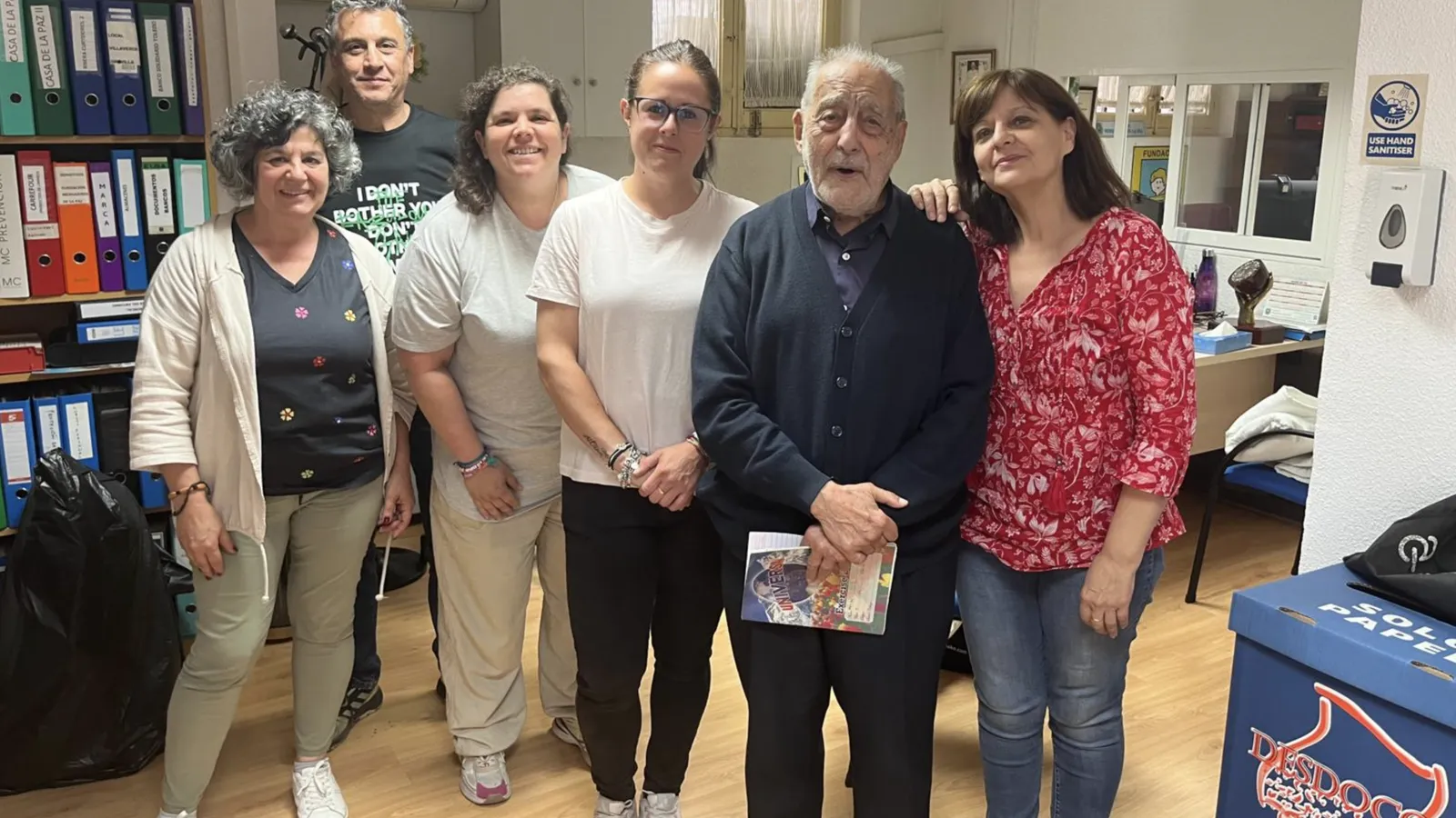 Entrevista al Padre Alfaro con motivo de su visita a la sede de la Fundación Mensajeros de la Paz