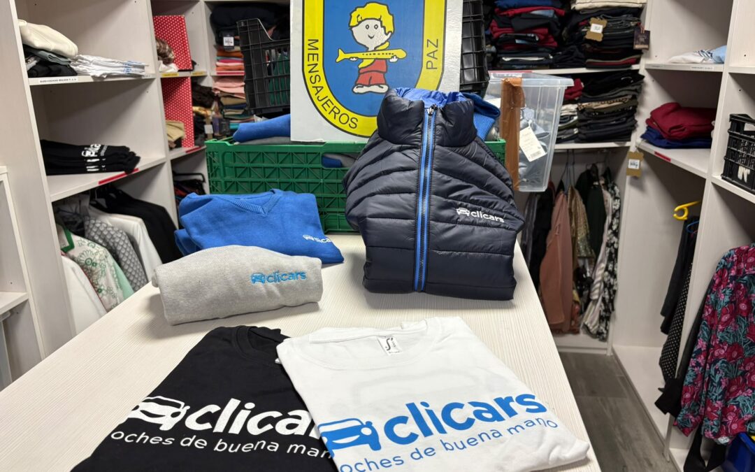 Agradecimiento a Clicars por la donación de ropa para el Ropero Solidario